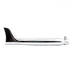 MCS Fishtail Universal Muffler 22" Long Chrome