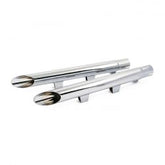 MCS 2" Drag Pipe Slip-On Extension Set Chrome