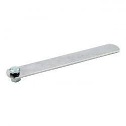 MCS Universal Exhaust Mount Bracket. 8" Long, 1 Hole