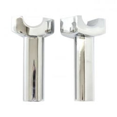 MCS OEM Type Style Risers, Threaded. 4.5" Rise. Chrome