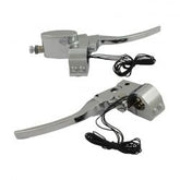 MCS Custom Handlebar Control Kit Mech. Clutch. Chrome
