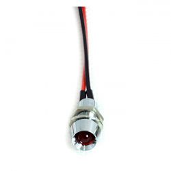 MCS Custom Led Indicator Light. 1/4", Red
