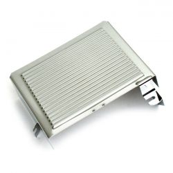 MCS Battery Side Cover. Chrome. Ribbed