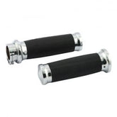 MCS Handlebar Grip Set, Caliber. Chrome