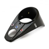 MCS 62-67 Style 3-Light Dash Cover. Gloss Black