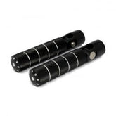 MCS Bomber, Foot Peg Set. Knurled. Black Cm