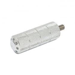 MCS Bomber, Shift/Brake Peg Set. Knurled. Chrome