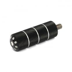 MCS Bomber, Shift/Brake Peg Set. Knurled. Black Cm