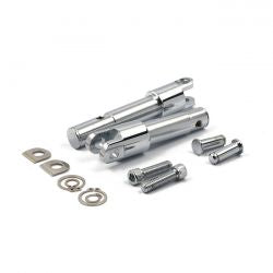 MCS Foot Peg Conversion Bracket Kit. Std Length. Chrome
