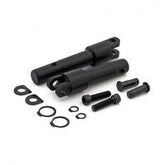 MCS Foot Peg Conversion Bracket Kit. Std Length. Black
