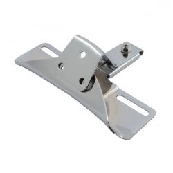 MCS License Plate Bracket OEM Style, 3-Hole. Chrome
