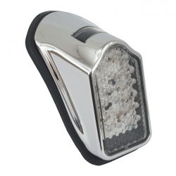 MCS Mini Led Tombstone Taillight, Chrome