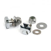 MCS Maltese Cross, License Plate Mount Kit. Chrome