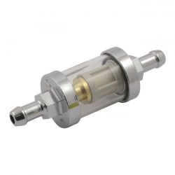 MCS Clear-View Fuel Filter, 5/16 Id. Chrome