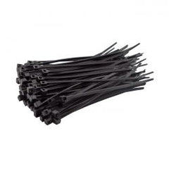 MCS Cable Straps. 4" (10Cm). Black