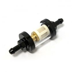 MCS Clear-View Fuel Filter, 1/4" Id. Black