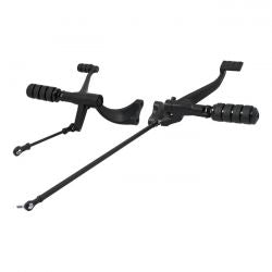 MCS Evo XL Forward Control Kit. Iso Pegs. Black
