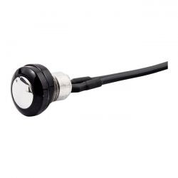 MCS Smooth Push Button Switch. Two-Tone Black/Polished