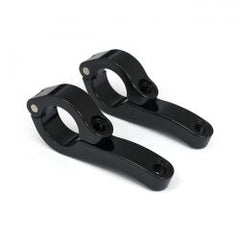 MCS Engine Guard Clamp Set, For Spotlamps. Long. Black