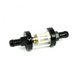 MCS Clear-View Fuel Filter, 3/8" Id. Black