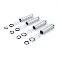 MCS Lower Pushrod Cover Kit. 84-99. Chrome