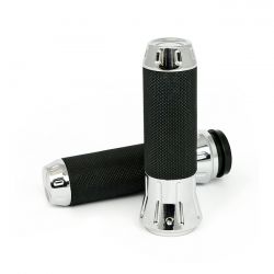 MCS Cobra, Billet Aluminum Grips. Chrome