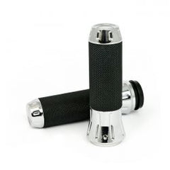 MCS Cobra, Billet Aluminum Grips. Chrome
