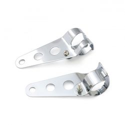 MCS Frisco, Side Mount Headlamp Bracket Set. Chrome