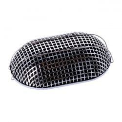 MCS Breather Style Air Cleaner Assembly, Oval. Chrome