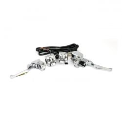 MCS Handlebar Control Kit Chrome 1/2" Bore
