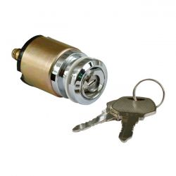 MCS FX Style Ignition Switch Thin, Flat Key. Chrome