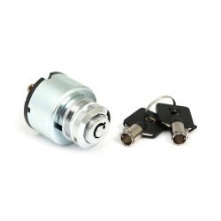 MCS FX Style Ignition Switch Thick, Round Key. Chrome