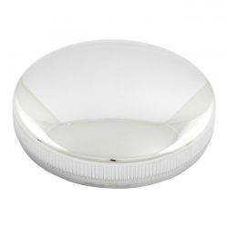 MCS Early Bayonet Style Gas Cap, Non-Vented Left Side. Chrome