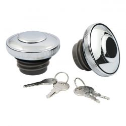 MCS Gas Cap Set With Lock, Chrome