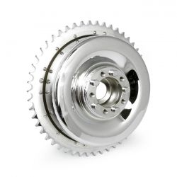 MCS 58-62 B.T. Rear Brake Drum & Sprocket. Chrome
