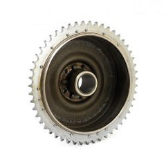 MCS 67-72 B.T. Rear Brake Drum & Sprocket. Chrome