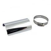 MCS Universal Smooth Heat Shield 4" Long Chrome