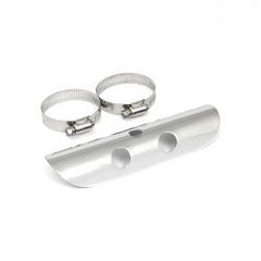 MCS Universal Bullet Hole Heat Shield 7" Long Chrome