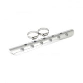 MCS Universal Bullet Hole Heat Shield 14" Long Chrome