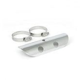 MCS Universal Bullet Hole Heat Shield 7" Long Chrome