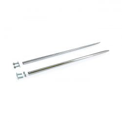 MCS Front Fender Tip Spears, Chrome Steel