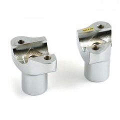 MCS OEM Type Style Risers, Threaded. 2" Rise. Chrome