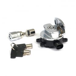 MCS 11-Up Ignition Switch, Side Hinge Type. Chrome