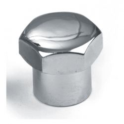 MCS Fork Stem Nut. Domed. Chrome
