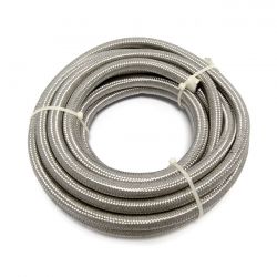MCS Braided Hose 3/8" (10mm). Stainless Clear