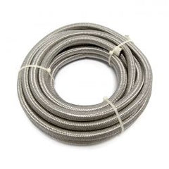 MCS Braided Hose 3/8" (10mm). Stainless Clear