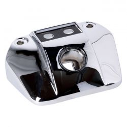 MCS FX, FXR, XL Headlamp Mounting Bracket. 2-Hole. Chrome