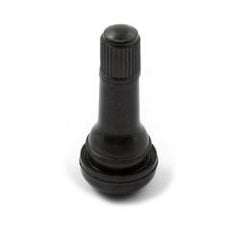MCS Press-In Tubeless Valve Stem. Plastic Black Cap