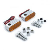 MCS Lango, Turn Signals. Chrome. Amber Lens. Df