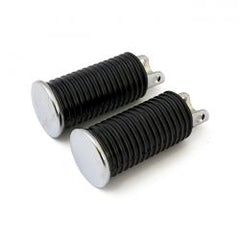 MCS OEM Style Foot Pegs, Large Diameter. Chrome End Cap